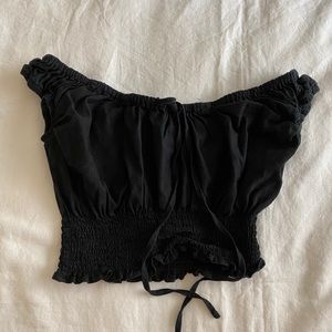 Brandy Melville Black off the shoulder top